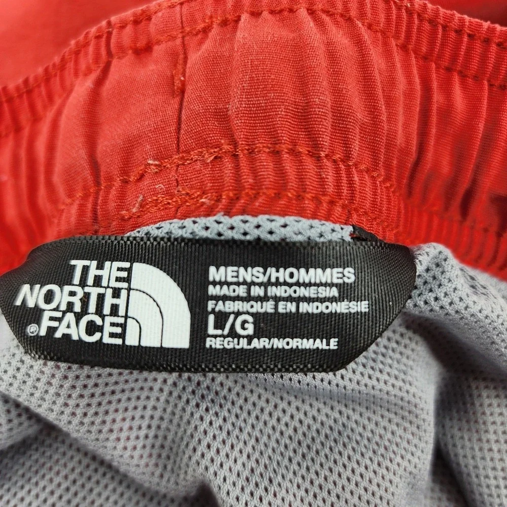 The North Face Mens Large Regular Fit Swim Trunks‎ Shorts Red Outdoor Beach Pool